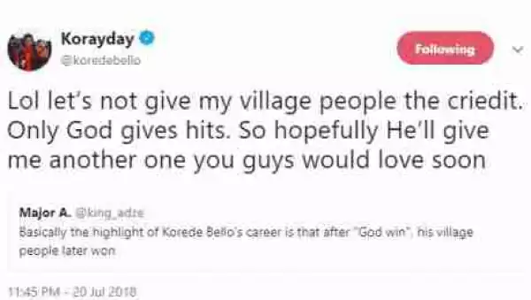 Between Korede Bello, His Village People And A Savage Twitter Troll